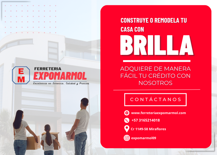 Materiales de construcción a crédito en ExpoMármol